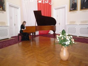 Zofia Dynak, 1239th Liszt Evening, Sulkowski Palace in Wloszakowice, 26th Feb 2017. Photo by Amadeusz Apolinarski.